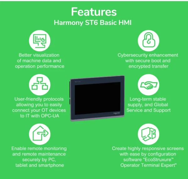 HMIST6500 Harmony ST6 10.1″ Basic HMI Panel with Touchscreen & Ethernet - Image 2