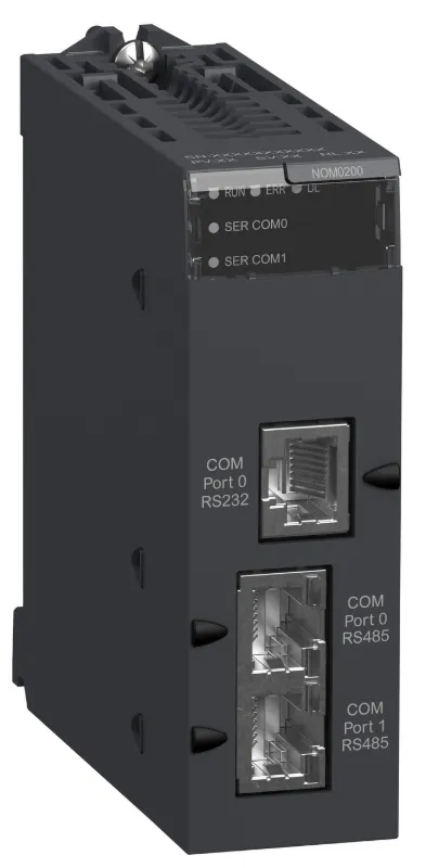 BMXNOM0200 – Modicon X80 Serial Link Module with 2 RS-485/232 Ports